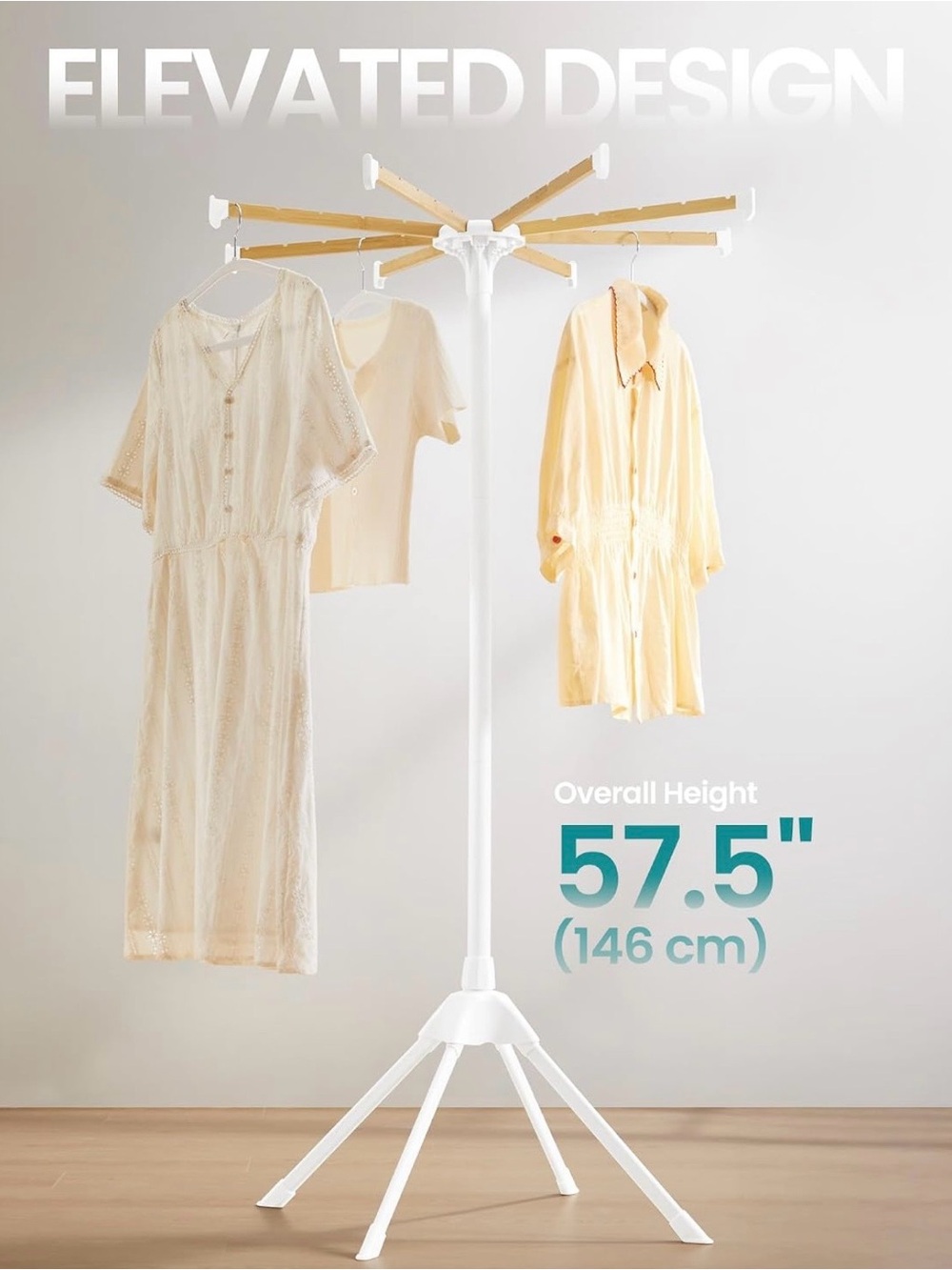 Songmics clothes drying rack - Picture 4 of 6